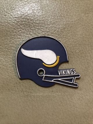 Vintage 1975 Ihop Nfl Prop Inc Minnesota Vikings Rubber Football Helmet Magnet