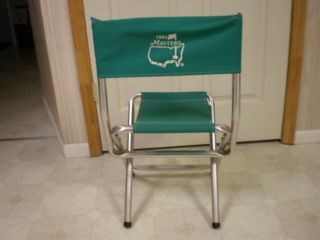 Vintage 1993 Augusta Masters Golf Tournament Official Aluminum Fold Up Chair