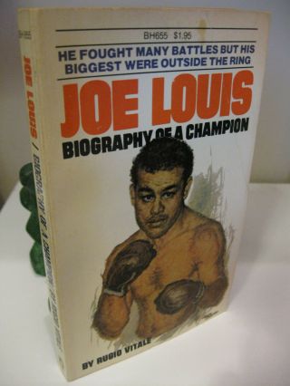Joe Louis Biography Of A Champion By Rugio Vitale 1st Edition 1979 Holloway Vg -