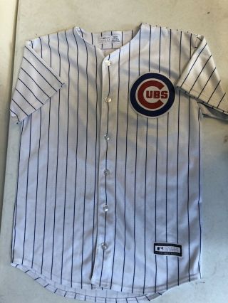 Anthony Rizzo 44 Chicago Cubs Youth Home Jersey Size L Majestic Large