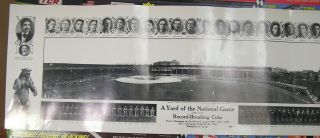 Vtg Chicago Cubs Stadium Baseball - Photo Poster 1908 - 38 Inches Wide B & W