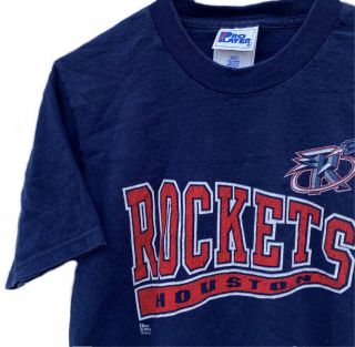 Houston Rockets Vintage 90s Logo Pro Player Shirt Youth Large 5n Dp