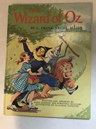 The Wizard Of Oz By L.  Frank Baum Childrens Book 1962 Printing