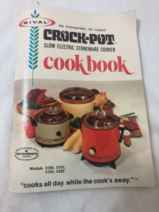Vintage Rival Crock Pot Companion Cookbook 1970s Recipes Booklet