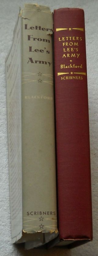 Letters From Lee ' s Army,  Susan Blackford,  HB,  Good,  DJ,  1947,  C.  Scribner ' s 2