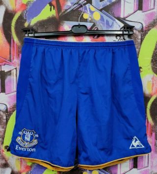 Everton Football Team The Blues Soccer Training Shorts Mens Size Xl