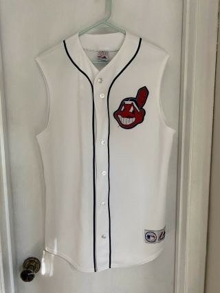Cleveland Indians Sleeveless Vest Jersey 2007 Chief Wahoo