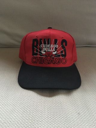 Vintage 90s Chicago Bulls Snapback Hat Cap Ajd Jordan Pippen