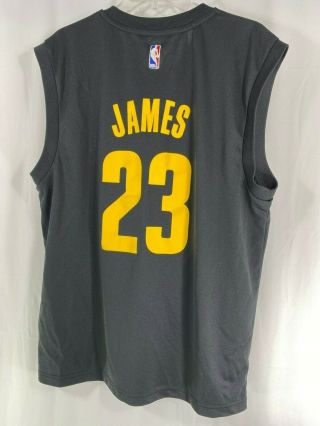 Lebron James 23 Cleveland Cavaliers Adidas Nba Jersey Mens Black M