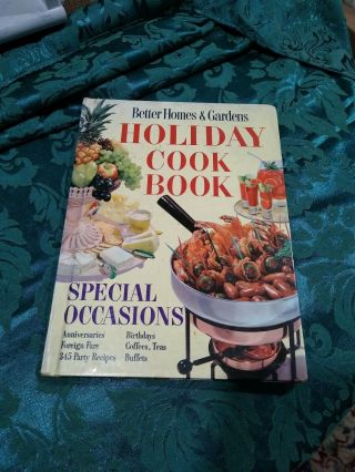 Better Homes And Gardens Holiday Cookbook Vintage 1959 Hostess Seasonal Style.