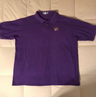 Vintage Lsu Tigers Louisiana State University Mens 3xl Purple Polo Shirt Jerzees