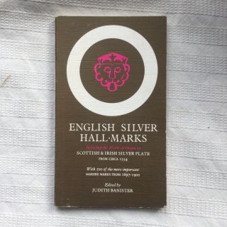 English Silver Hall - Marks Edited By Judith Baniser 1st Thus Paperback Edition
