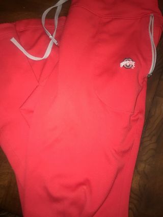 The Ohio State Buckeyes Jogging Pants By Nike Fit Dry Red/grey Women’s Large