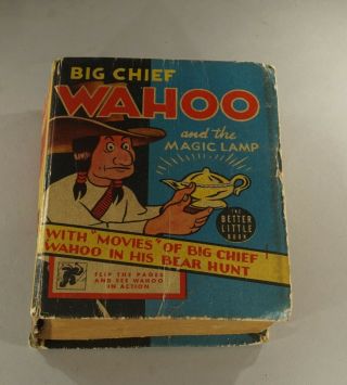 1940 Big Chief Wahoo And The Magic Lamp Big Little Book - Whitman