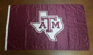 Texas A&m Aggies State Outline Premium 3x5 Flag W/grommets Banner University