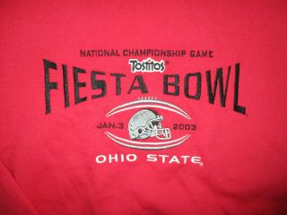 Ohio State Buckeyes 2003 National Champions Sweatshirt Crewneck Fiesta Bowl Xl