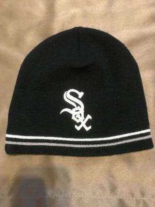 Chicago White Sox Black Beanie Winter Hat Skull Cap Mlb Era