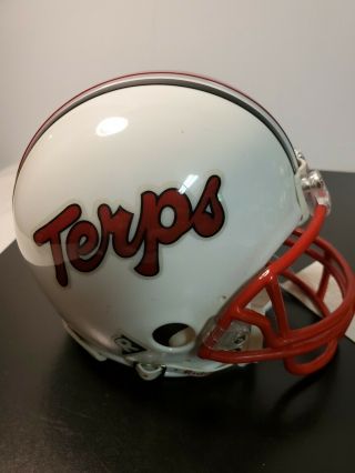 University Of Maryland Terrapins Riddell Mini Football Helmet Size,  3 - 5/8 Big 10