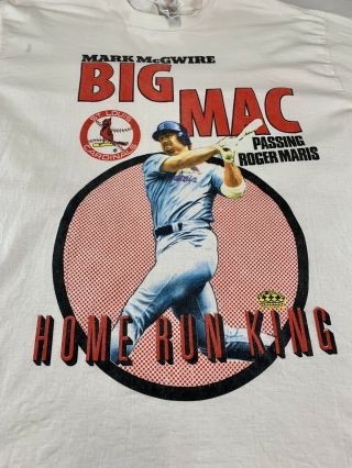 Mark McGwire St Louis Cardinals BIG MAC Passing Roger Maris Home Run King XL 2