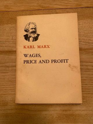 Karl Marx: Wages,  Price And Profit,  First Edition,  1965,  Printed In China,  Vg