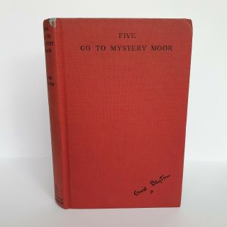 Five Go To Mystery Moor By Enid Blyton First Edition Rare Vintage Book 50 