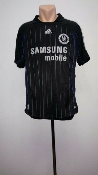Football Shirt Soccer Fc Chelsea Blues Third 2006/2007 Adidas Jersey Black Sz M