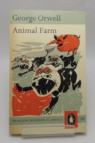 George Orwell Animal Farm - 1963 Penguin Classics W/ Paul Hogarth Cover Art