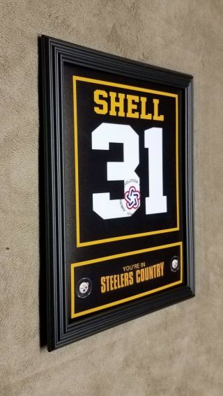Pittsburgh Steelers Donnie Shell Framed 8x10 Jersey Photo