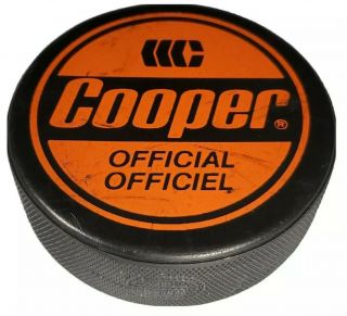 Cooper Official Hockey Puck Rare General Tire Slug Made In Canada Puck