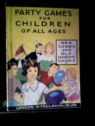 Vintage Paperback Book Party Games For Children Of All Ages By Mary Vivian