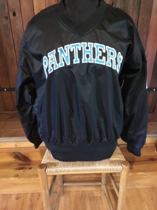 Vtg Starter Carolina Panthers Men’s Pullover Windbreaker Sewn Nfl Pro Line L