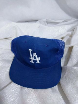 Vtg Los Angeles Dodgers Snapback Mesh Hat Trucker Mlb La