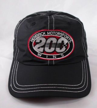 Rick Hendrick Motorsports Team Racing 200 Wins Strapback Cap Hat Rare Nascar