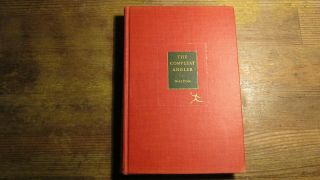 The Compleat Angler By Izaak Walton Vg,  Hardcover W/dated Inscription 1942