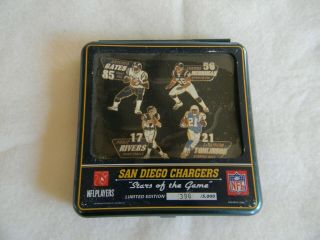 Nfl San Diego Chargers Stars Of The Game - Limited Edition Set Of 4 Pins - 2006