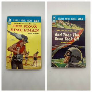 Ace Double D - 347 Sci Fi Pb: Sioux Spaceman (norton 1st) /then The Town.  1960 S5