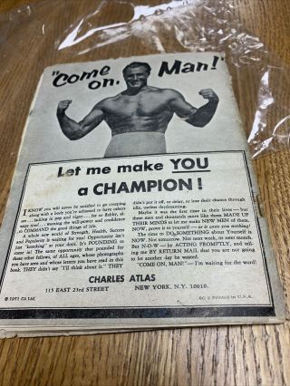 CHARLES ATLAS 1971 s and vintage bodybuilding Booklet 2