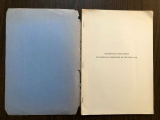 Regimental Publications & Personal Narratives of the Civil War - Illinois - 1961 2