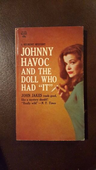 John Jakes,  " Johnny Havoc And The Doll That Had " It ",  " 1963,  Belmont 90 - 283,  Vg,