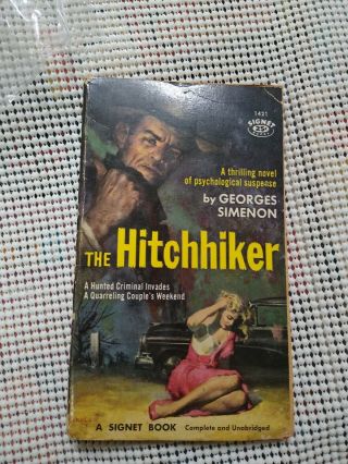 Vintage Paperback The Hitchhiker By George Simenon