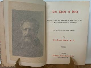 C.  1879 Hardback Book " Light Of Asia " India Prince Founder Of Buddism By Arnold