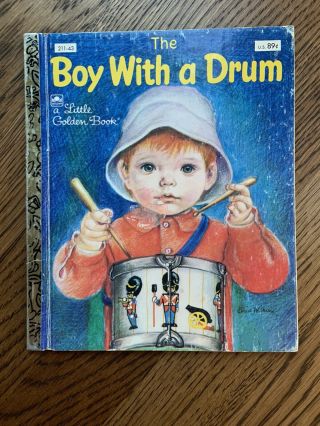 Vintage 1969 The Boy With A Drum Eloise Wilkin Little Golden Book