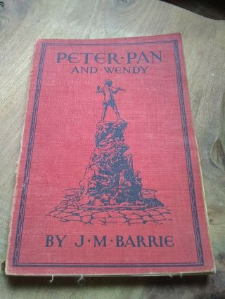 Early Paperback Of Peter Pan And Wendy By J.  M.  Barrie / F - G / Ill.  F.  D.  Bedford1940