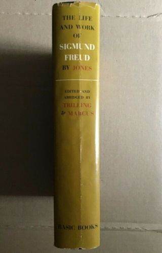 The Life And Work Of Sigmund Freud By Ernest Jones In 1 Vol 1961 Hardcover 2