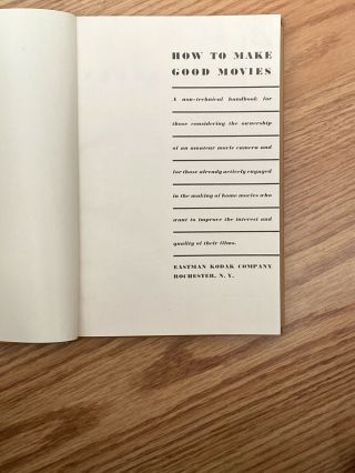 How To Make Good Movies Eastman Kodak 3