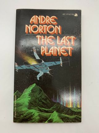 Ace 47162 Vintage Sci Fi Pb: The Last Planet By Andre Norton Black Cover G1