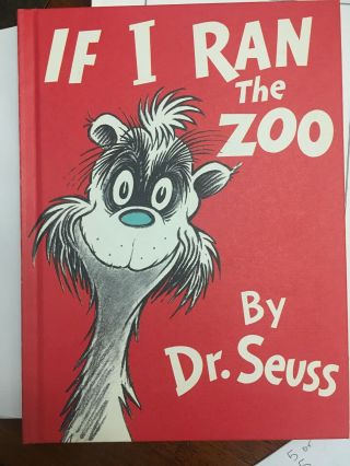 1950 Dr.  Seuss Oversized If I Ran The Zoo Book