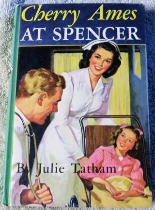 Cherry Ames At Spencer Hardcover By Julie Tatham 1949 Green Spine -