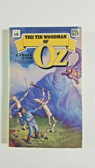 The Tin Woodman Of Oz By L.  Frank Baum 1983 Del Rey Paperback
