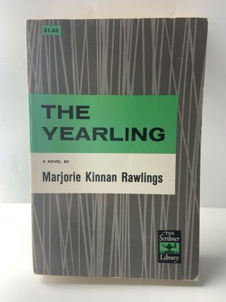Marjorie Kinnan Rawlings The Yearling 1938 Reprint 1966 Classic Lit Pb